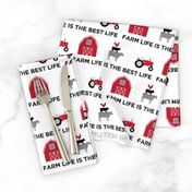 farm life is the best life - black and red farm collection