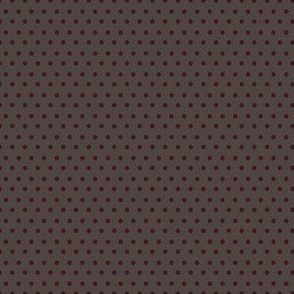 Wild at Heart / Brown & Dark Crimson Polka Dots