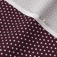 Wild at Heart / Dark Crimson & White Polka