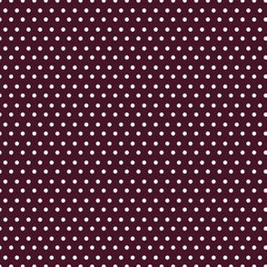 Wild at Heart / Dark Crimson & White Polka