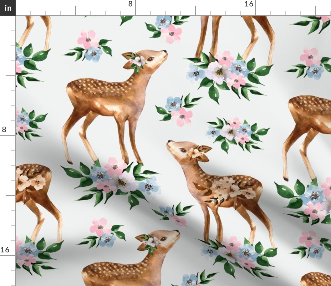 baby deer fabric 90