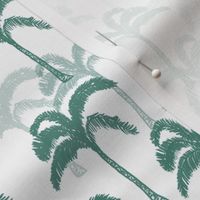 palm tree green and white