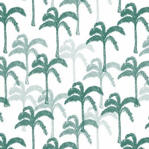 palm tree green and white