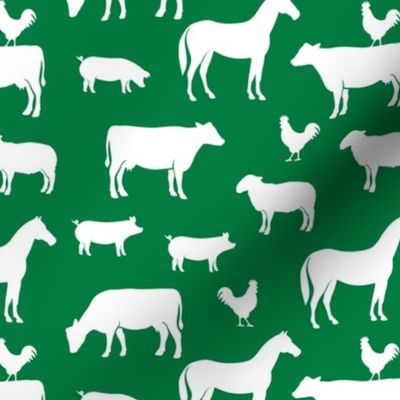 farm animal medley - green