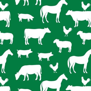 farm animal medley - green