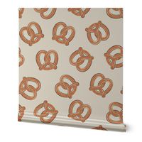 soft pretzels - food fabric