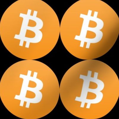 2 bitcoin coins money cryptocurrency digital currency pop art novelty 