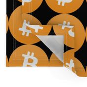 2 bitcoin coins money cryptocurrency digital currency pop art novelty 