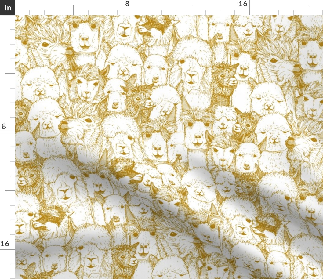 just alpacas gold white