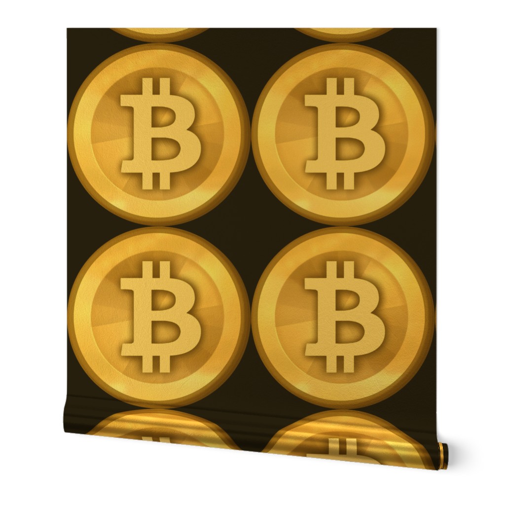 1 bitcoin coins money cryptocurrency digital currency gold pop art  novelty