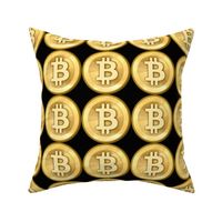 1 bitcoin coins money cryptocurrency digital currency gold pop art  novelty