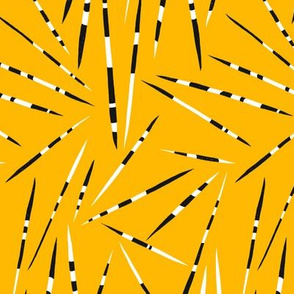 Porcupine Quills - African Print - Yellow
