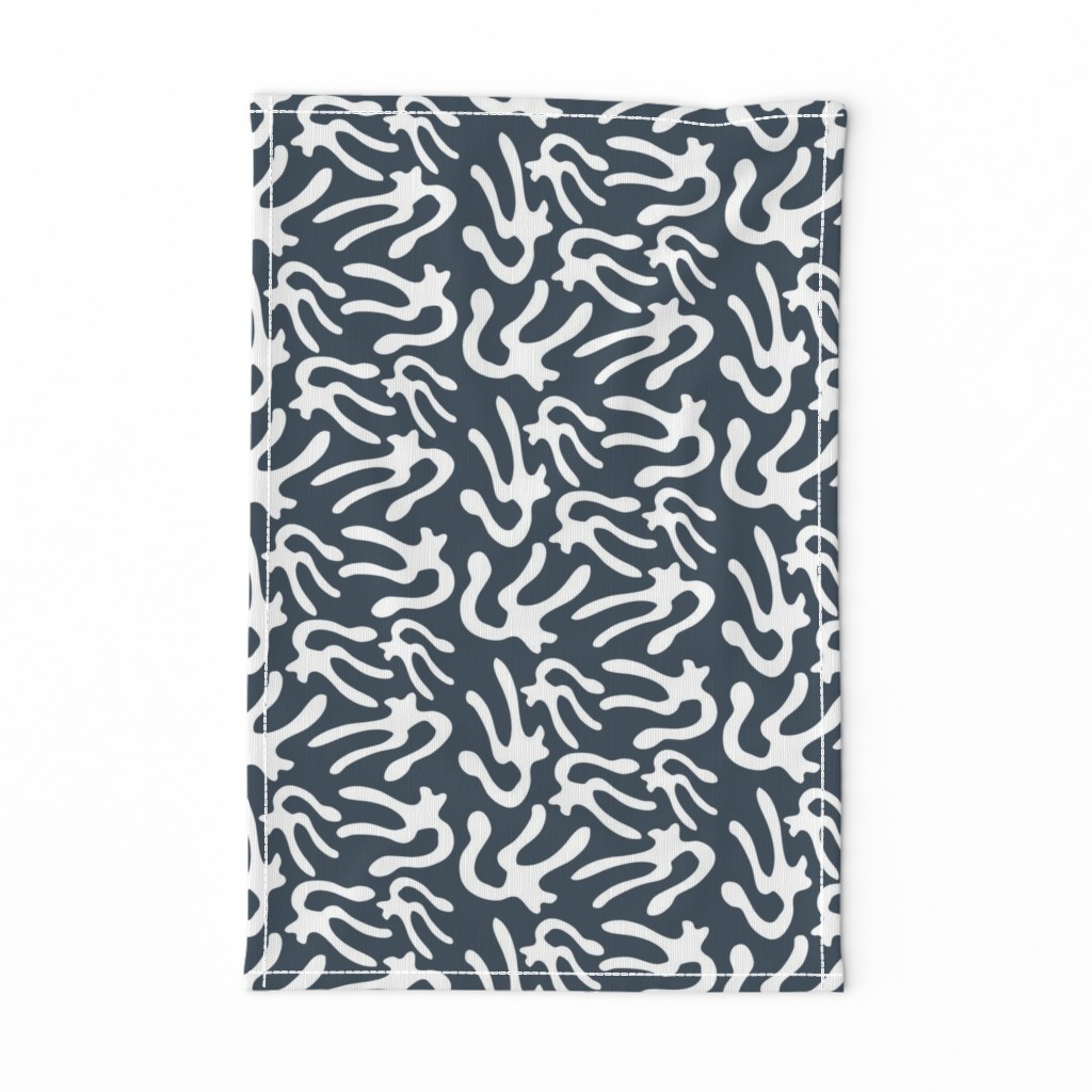 nautical coastal ocean beach coral gray white 