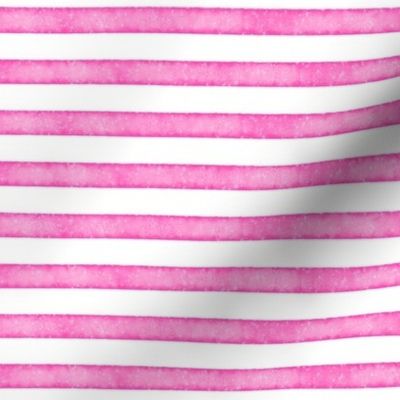 salted watercolor stripes // hot pink