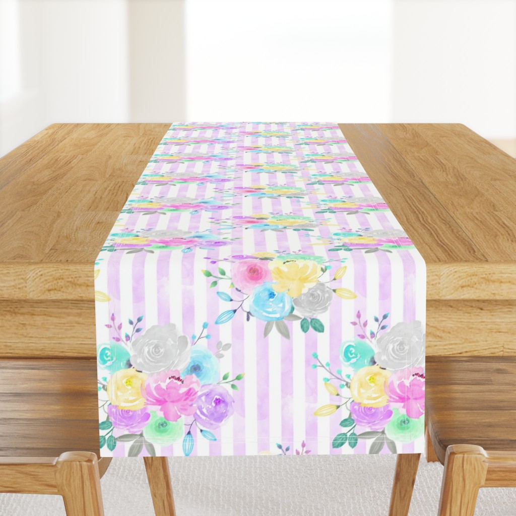 Striped Pastel Floral