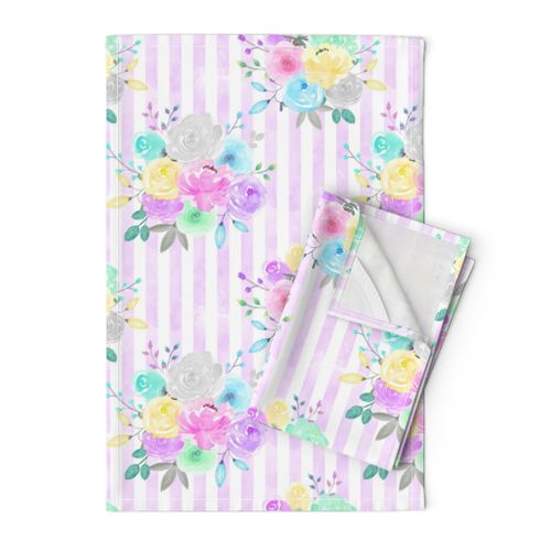 Striped Pastel Floral