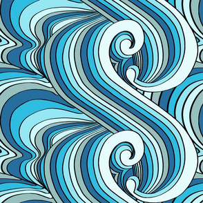 Ocean Waves Shaded