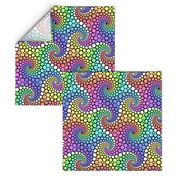 06721928 : pointillist 6-armed rainbow starfish