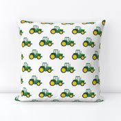 green tractors - farming fabric