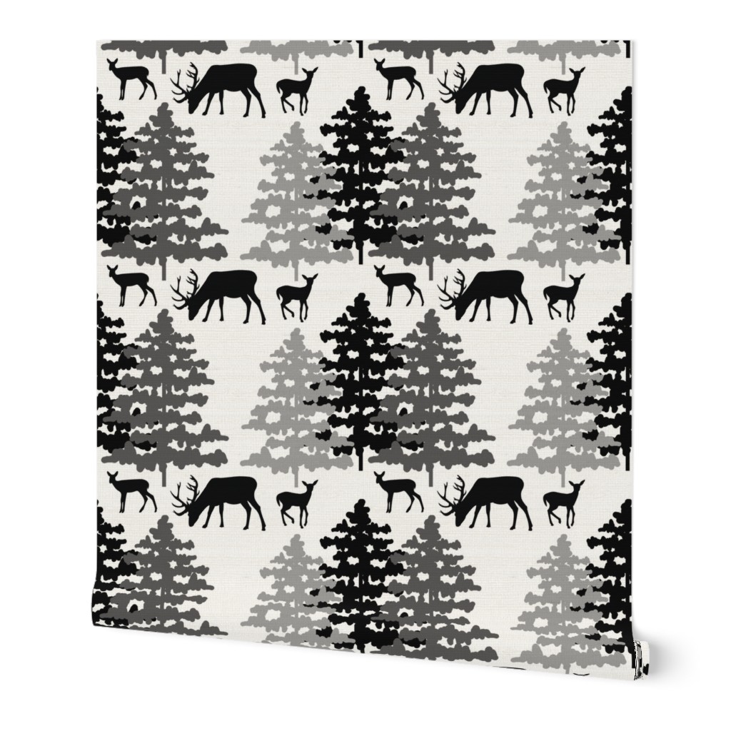 Rustic Woodland Animals Deer 