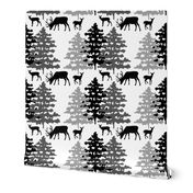 Rustic Woodland Animals Deer 