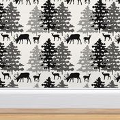 Rustic Woodland Animals Deer 