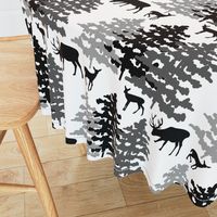 Rustic Woodland Animals Deer 