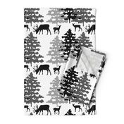 Rustic Woodland Animals Deer 