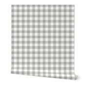 grey and white buffalo plaid - plaid fabric 