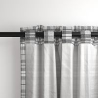 linen plaid - charcoal