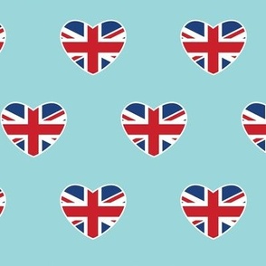 British Hearts - Union Jack Light Blue