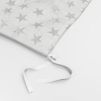 Distressed Charcoal Stars on White (Grunge Painted Vintage 4th of July American Flag Stars)