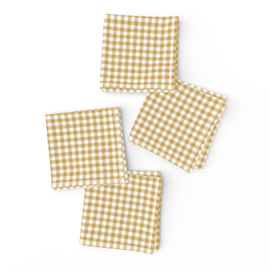 Mini Golden Gingham Plaid