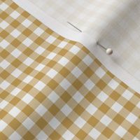 Mini Golden Gingham Plaid