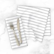 Painted Light Gray  Stripes (Grunge Vintage Distressed 4th of July American Flag Stripes)