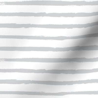 Painted Light Gray  Stripes (Grunge Vintage Distressed 4th of July American Flag Stripes)
