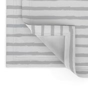 Painted Light Gray  Stripes (Grunge Vintage Distressed 4th of July American Flag Stripes)