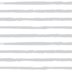 Painted Light Gray  Stripes (Grunge Vintage Distressed 4th of July American Flag Stripes)