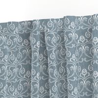 Petite Faded French Rose - Blue