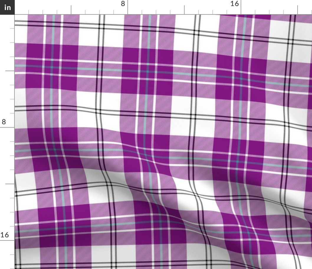 MacPherson dress tartan, 6" purple