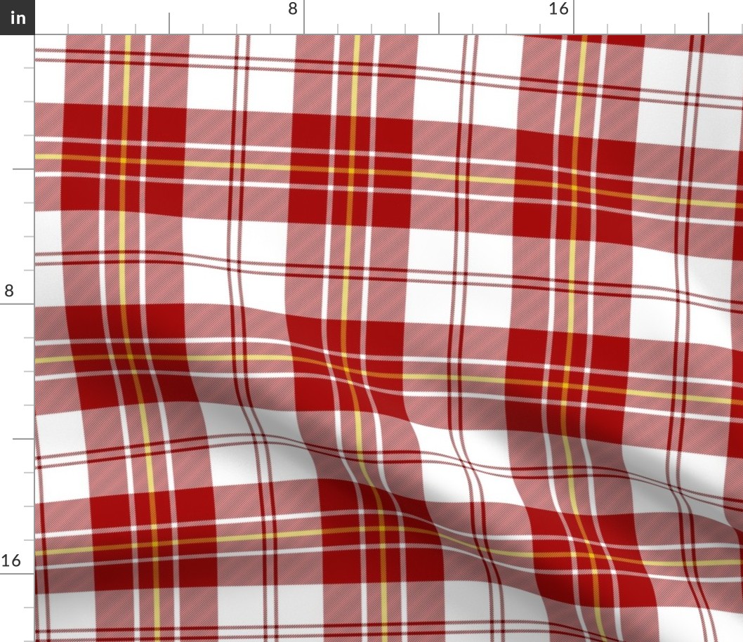 MacPherson dress tartan, 6" red