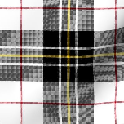 MacPherson dress tartan, 6" black, single red lines