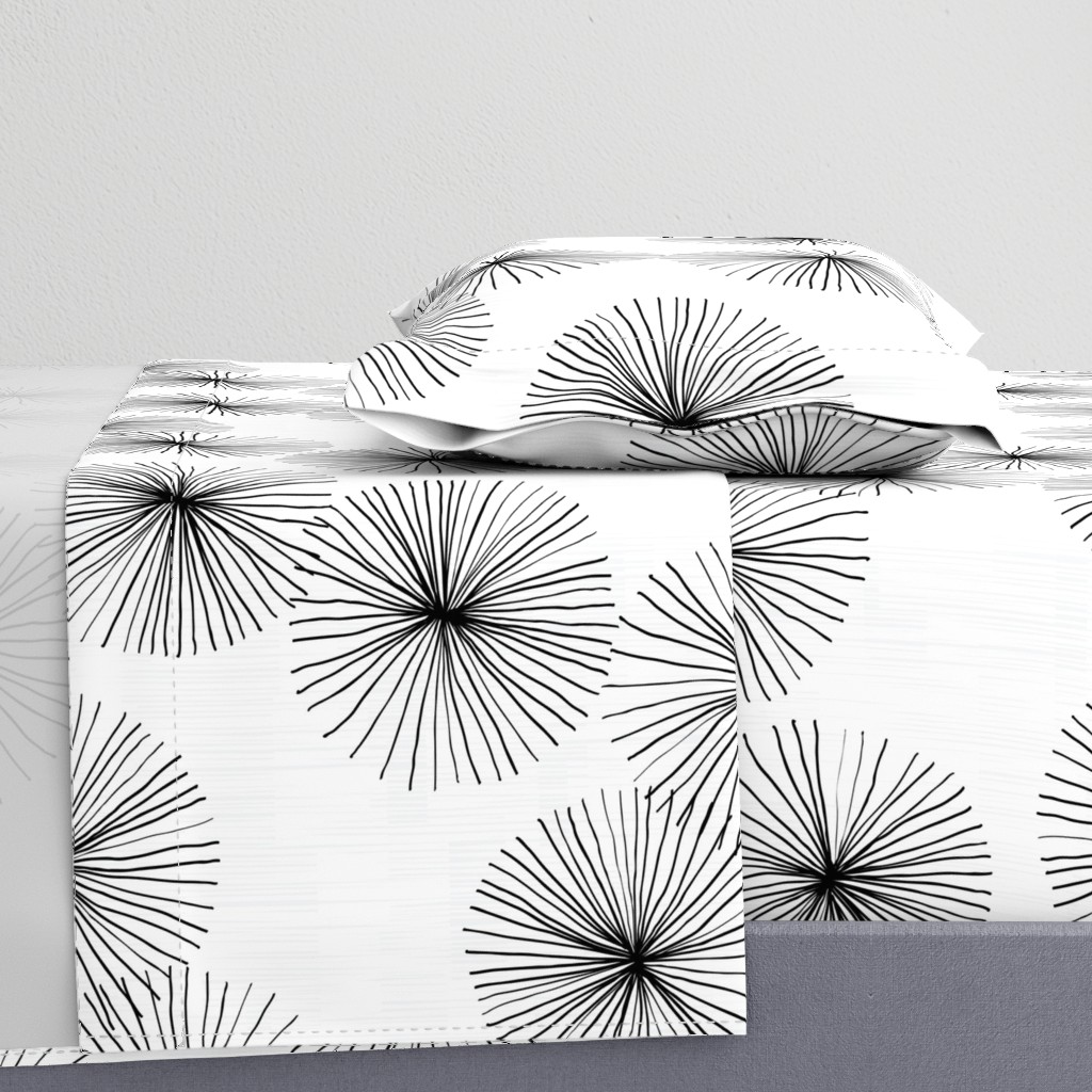 Dandelions White & Black by Friztin