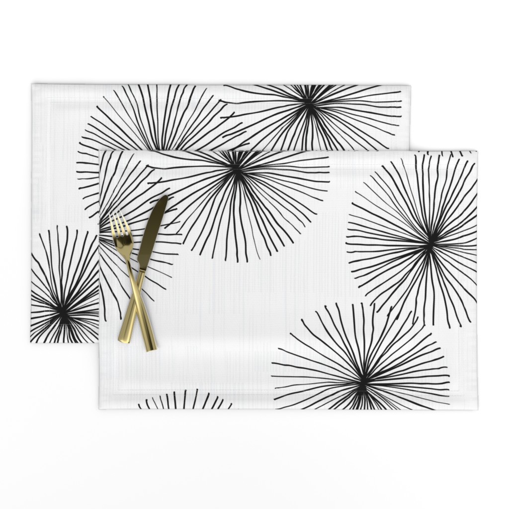 Dandelions White & Black by Friztin