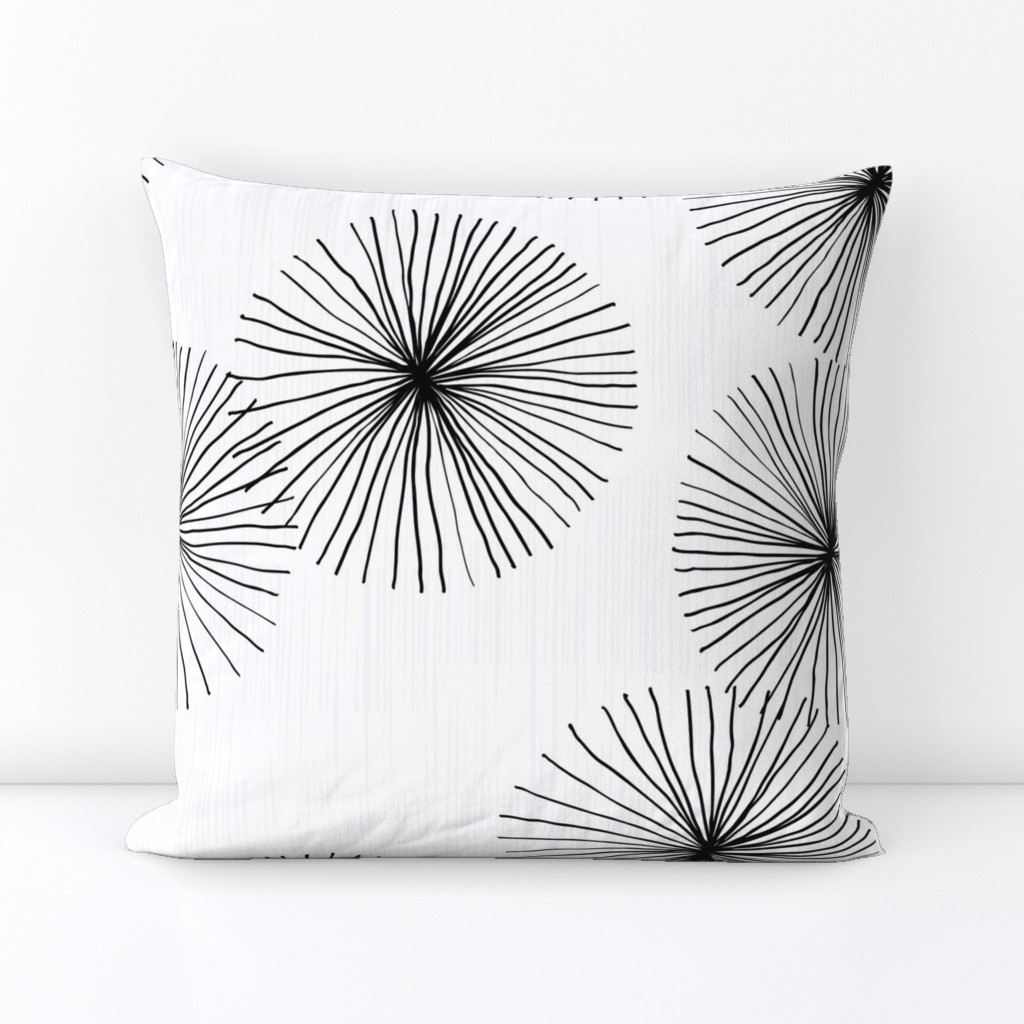 Dandelions White & Black by Friztin