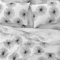Dandelions White & Black by Friztin