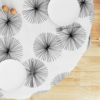 Dandelions White & Black by Friztin