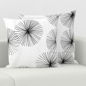 Dandelions White & Black by Friztin