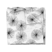 Dandelions White & Black by Friztin