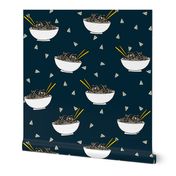 Noodles food kitchen fabric asian noodle bowl dark